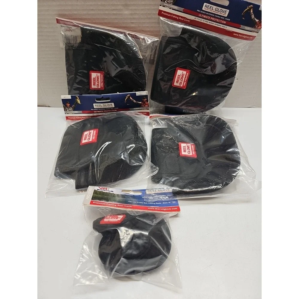 Padded Spinning Reel Cover Case Size 3000 Protective‎ Pouch Bag New Lot Of 5